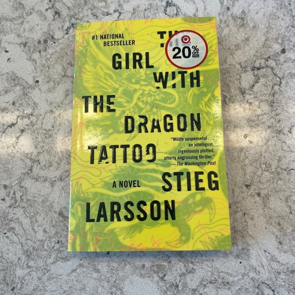 Paperback Book - The Girl with the dragon tattoo -